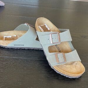 Birkenstock Arizona Sandals in Light Green
